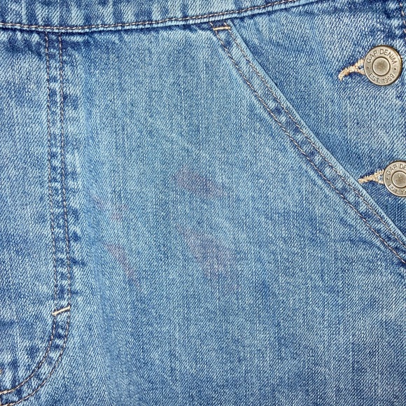 Distressed Denim Overall Shorts - Picture 4 of 6